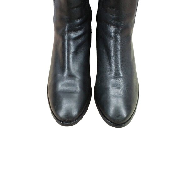 Cole Haan Black Stretch Side Panel Almond Toe Chelsea Booties Size 7.5 B - Picture 5 of 9